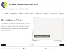 Tablet Screenshot of optimalhealthwnc.com